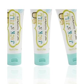 Jack N' Jill Natural Certified Toothpaste for Kids - Fluoride Free Kids & Toddlers Toothpaste, Gently Cleans Teeth, Helps Soothe Gums, 40% Xylitol, BP