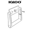 Igloo Premium Comfort Rubber Grip Swing-Up Handle, 25-75 Qt Coolers,