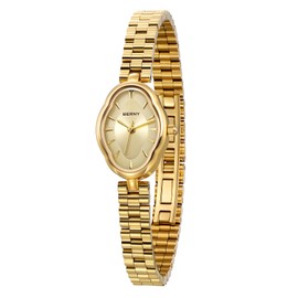 BERNY Gold Watch for Women Vintage Ladies Quartz Watch 3ATM Waterproof Fashion Female Wristwatch Luxury Bracelet Watches Idear Gift for Girl