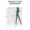 AmazerBath Plastic Shower Curtain Liner, 72 x 65 Inches EVA