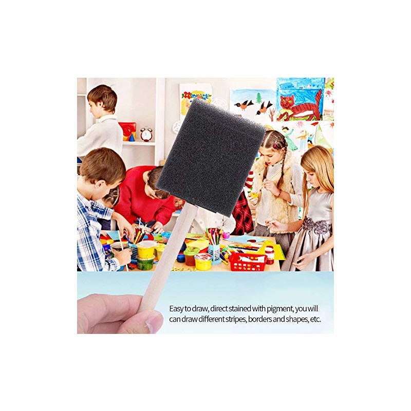 ZJchao brocha Espuma Cepillo Esponja Espuma Limpieza de 4pcs Set