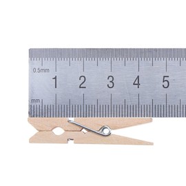 DECORA 45mm Sturdy Heavy-Duty Wooden Clothespins for Photo Clips Scrap Booking Crafts Gift Wrapping,100 Pieces