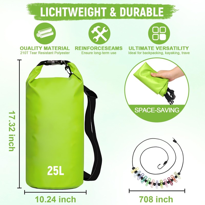 PIRXXIY Portable Hand Wash Bag with Retractable Clothesline: manual washing
