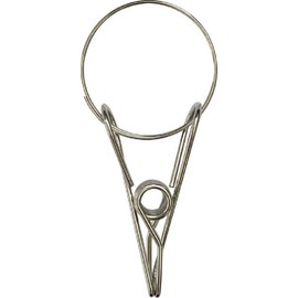 Okato CulemoA Stainless Steel Direct Pinch Clothespins, Set of 2, Attaches Directly to a Rod or Bar, Durable, Rust Resistant, Convenient for Washing and Storage