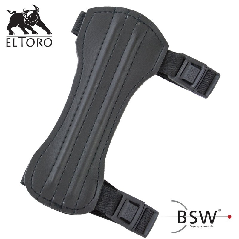 elToro Traditional Arm Guard Short - Black Edition; Accessories for