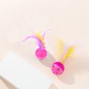 BeeSpring Cat Balls Interactive Cat Toy Cat Feather Balls with