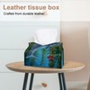 2 Pack Tissue Box Cover Holder, Sea World Rectangle Leather