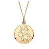 Old English Jewellers 9ct Yellow Gold on Silver ST CHRISTOPHER