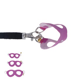 Hamster Harness Leash Set Soft Rat Walking Vest with Bells for Pet Supplies (Purple)