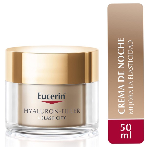 Eucerin crema facial antiarrugas elasticity+filler noche 50ml.