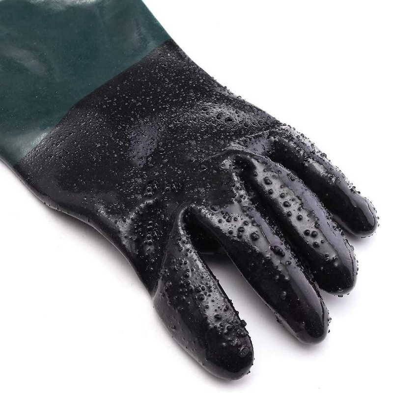 POFET 1 Pair Rubber Sandblasting Gloves, Safety Gloves for Work,60cm