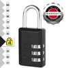 Master Lock 647EURD Combination Padlock with Zinc Body, Black, 7,4