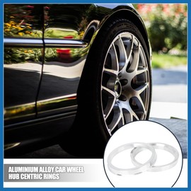 A ABSOPRO 4pcs 73.1 to 63.4 mm Aluminium Alloy Car Hub Centric Rings Item Replacement