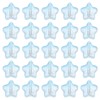 uxcell 50Pcs Glass Crystal Beads, 8mm Frosted Star Shaped Charm
