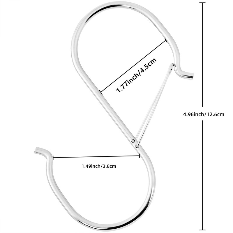 Heavy Duty Large S Hooks, 4.96 inch Large S Hooks,
