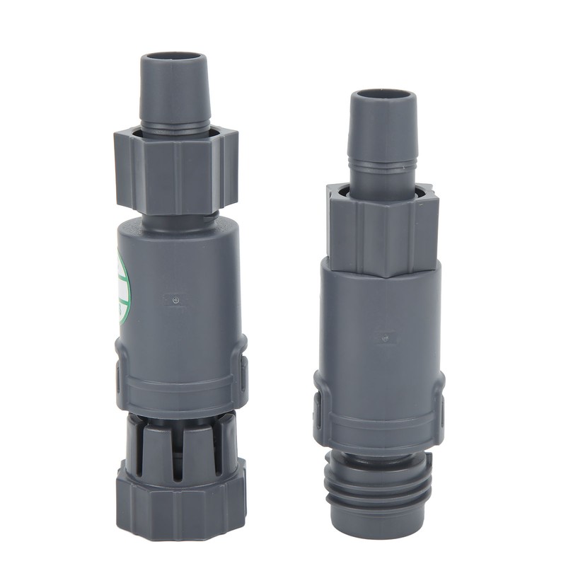 Aquarium Water Control Connector Double Valve Leakage Proof Quick Release