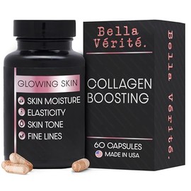 Bella Vérité - Suplemento diario de colágeno para mujeres y hombres, vitaminas esenciales para una tez juvenil, radiante y salud general, apoya la pie