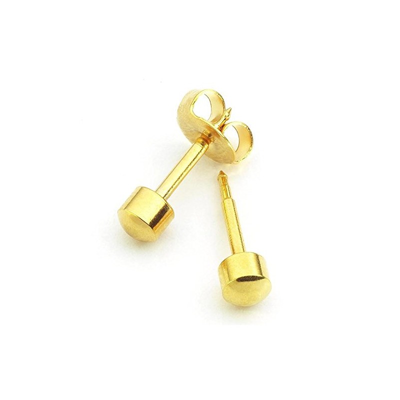 Mytoptrendz® Set of 2 Pair Piercing Sterilized Stud Earring 24ct