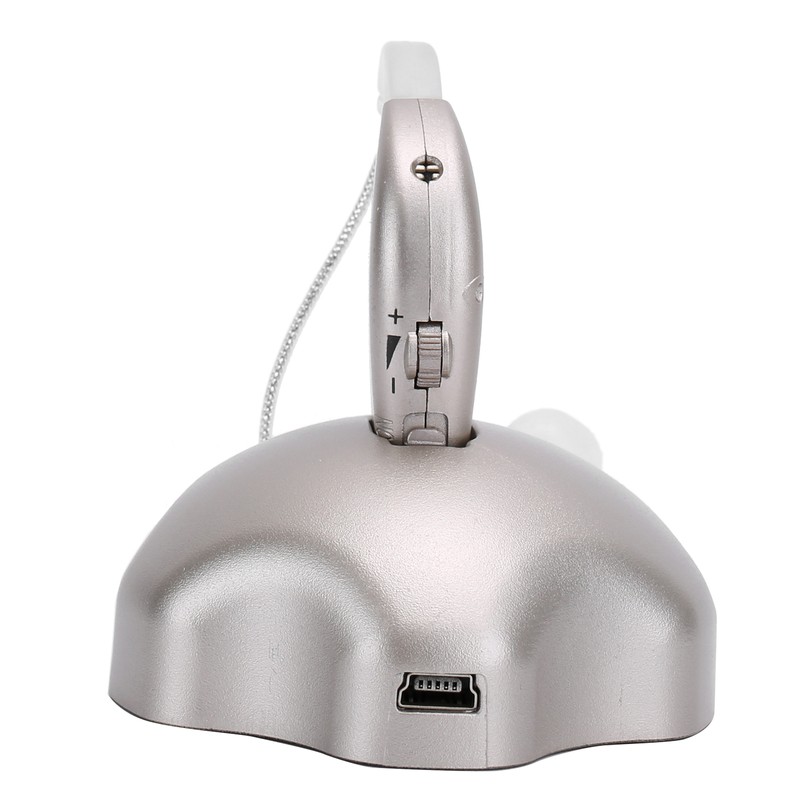 Rechargable Hearing Aid Ear Sound Amplifier Assist ABS with Charging
