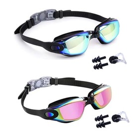 Kids Swim Goggles, 2 Packs Swimming Goggles for Kids Girls Boys and Child Age 4-16