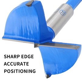 Qjaiune 2-3/4 Inch / 70mm Forstner Drill Bit, 2.75 Inch Boring Bit Cutter Tungsten Carbide Wood Hole Saw Auger Opener, Woodworking Hole Opener Hinge Hole Cutter for Wood, Plastic, Plywood