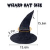 LNEPKCD Witch Hats for Women Black Adult Hlalloween Wizard Hat