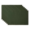 DII DII Basic Everyday Ribbed Tabletop 100% Cotton, Placemat Set,