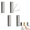 LALOCAPEYO 4-Pack Foldable Heavy-Duty Zinc Alloy Wall Hooks, Space-Saving Retractable