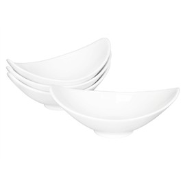jinsongdafa Salad Bowls,White Porcelain Soup Bowl,Suitable for use Dipping,Sauces,Ice Cream,Dessert,Small Side Dishes,Salad,Cereal, Rice-Microwave,Dishwasher and Oven Safe 8.4 Inch