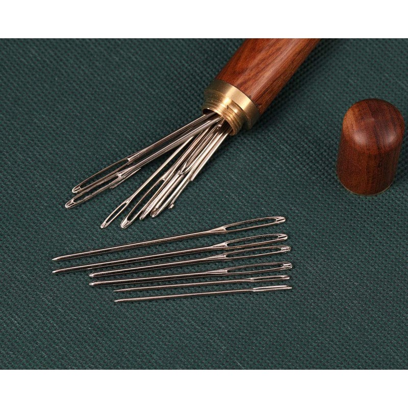 YKLbpd Large Eye Blunt Needles,15 Pieces Stainless Steel darning Needles