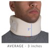 OTC Cervical Collar, Soft Contour Foam, Neck Support Brace, White