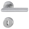 Hoppe Lever Utrecht on Rosette Ward Lock, Stainless Steel, Pack
