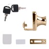 CRL Gold Plated Lock for 3/8" Single Glass Doors -