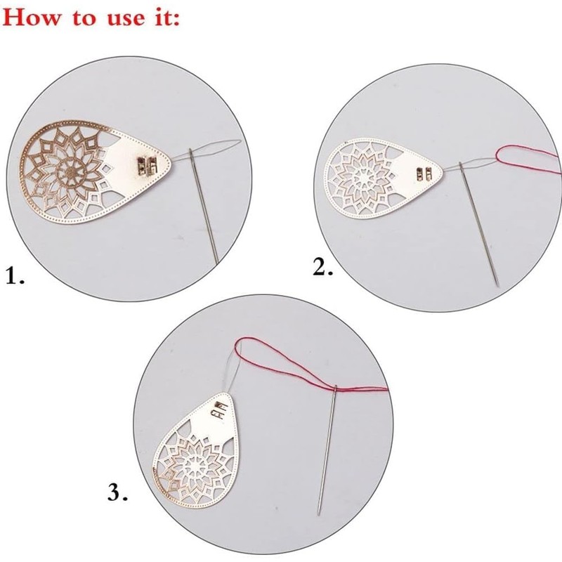 3 pcs Needles Insertion Device Sewing Practical Useful Automatic DIY
