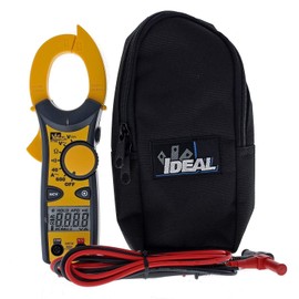 IDEAL Electrical 61-744 Clamp Meter 600 Amp AC with NCV, Voltage Indicator, CATIII for 600V, Yellow