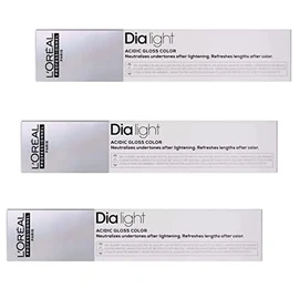 Loreal Dialight 9.01 Milkshake Platinum 3 x 50 ml Intensive Tint LP Semi-Permanent Colouration Dia Light