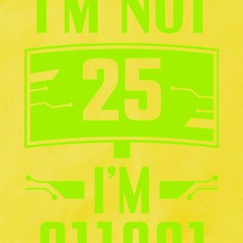 CafePress Cybersecurity Programmer Not 25Th Birthday H Kitchen Apron with Pockets, Grilling Apron, Baking Apron