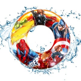 Swimming Ring Kids Rubber Ring for Swimming Cute Cartoon Durable Inflatable Pool Floats Swimming Float Children Floating Ring Pool Beach Party for 2-9 Kids Summer Pool Party Water Sports