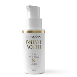 LIVEGOOD™ Instant Youth, Wrinkle Reducer – Rapid Action Eye Cream for Fine Lines, Puffiness & Under-Eye Bags, Lightweight Anti-Aging Formula, Smoother Appearance, 15ml Bottle