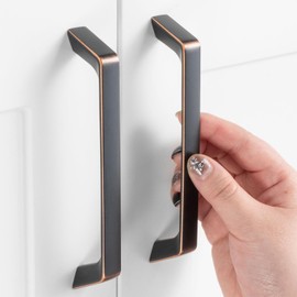 ASKANO 5 Inch Hole Centers, Oil Rubbed Bronze Arch Kitchen Cabinet Pull Handle ZP2210 | Pack of 10, Solid Hardware for Drawer, Dresser, Bathroom, Vanity, Furniture Door, Cupboard, Bedroom, 5"