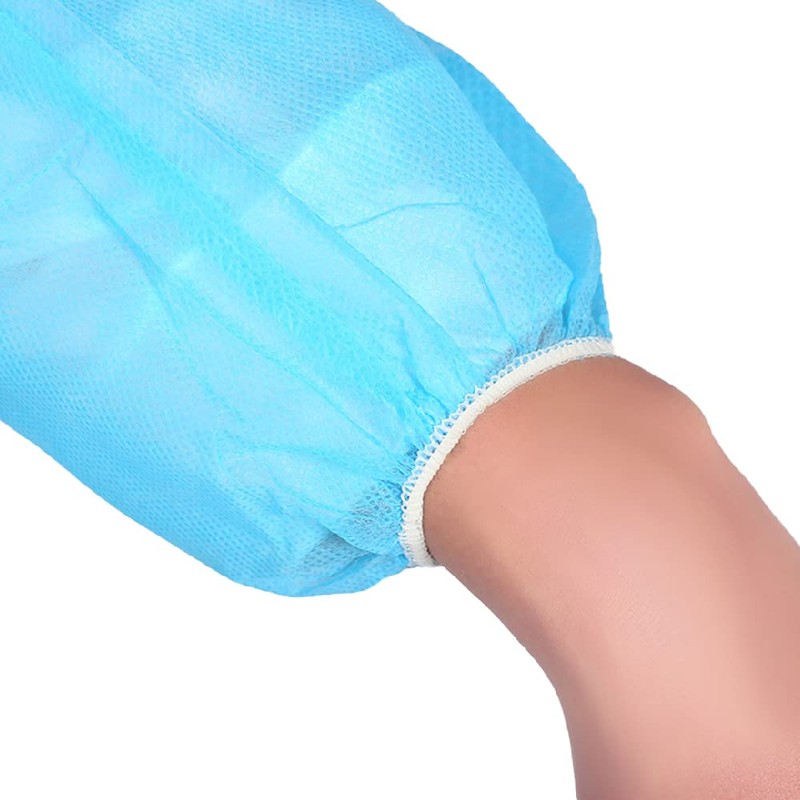 KOVIDSUN PP Isolation Gown, One Size Fits Most, Elastic Cuffs,