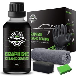 [Upgraded 100ml] UV Graphene Ceramic Coating - 10H Ceramic Coating for Cars-5+ Years Protection, Hydrophobic, Scratch & UV Resistant, High Gloss Finish - Professional-Grade Car Detailing Kit