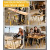 Burros Mesa De Trabajo Plegable 2pzs 1200kg Multiusos Carga Caballete