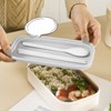 Double Layer Bento Box 316 Stainless Steel Compartment Portable Lunch