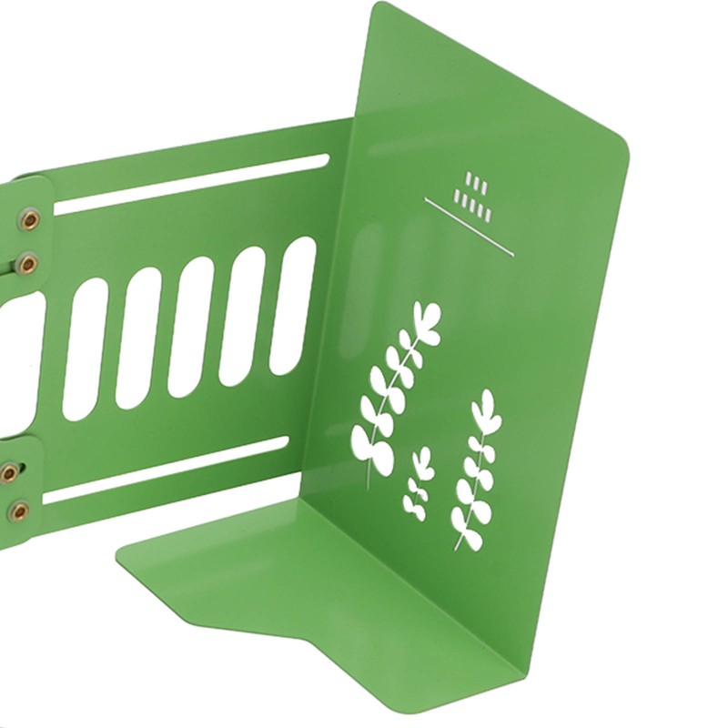 Bookends Green Medium Size 5 to 9in Retractable Design High