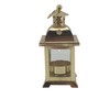 2 Decorative Lanterns Gold Metal with Stars Xmas Christmas Advent