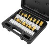 15-Piece Milling Cutter Set for Routers, Multi-Purpose Carbide Cutter 6.35