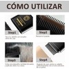 2 en 1 Portátil Peine para Tinte de Cabello, Marrón
