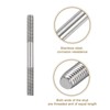 sourcing map 5Pcs M6x60mm 304 Stainless Steel Double End Threaded