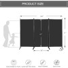 Mayoliah MAYOLIAH Partition Room Dividers 3 Panel Folding Privacy Screens
